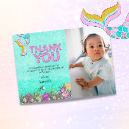 Personalizado Foto de Sirena Invitación al primer 