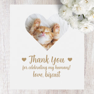 Personalizado Foto Gato Yo También Boda Etiqueta D