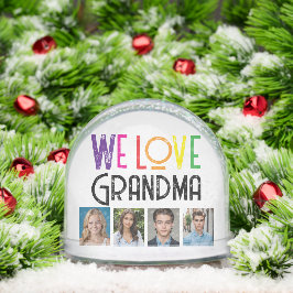 Personalizado foto Globe de nieve para GRANDMA - t