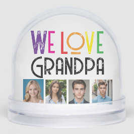 Personalizado foto Globe de nieve para GRANDPA - t