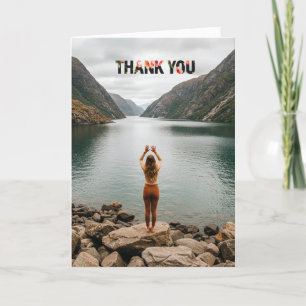 Personalizado foto gracias tarjetas con sobres