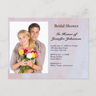 Personalizado Foto Invitación a ducha de mármol gr