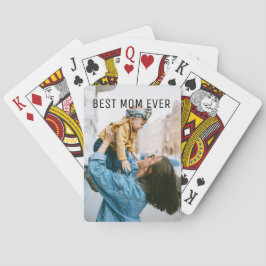 Personalizado Foto Mejor Mamá Jugando Cartas En Bi