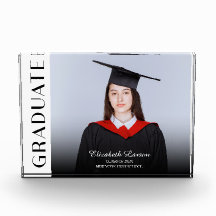Personalizado Foto Moderno Elegante Graduación Sen