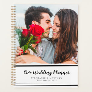 Personalizado Foto Moderno Planificador de Bodas B