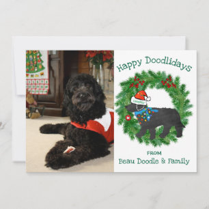 Personalizado Foto Navidades traviesos Labradoodle
