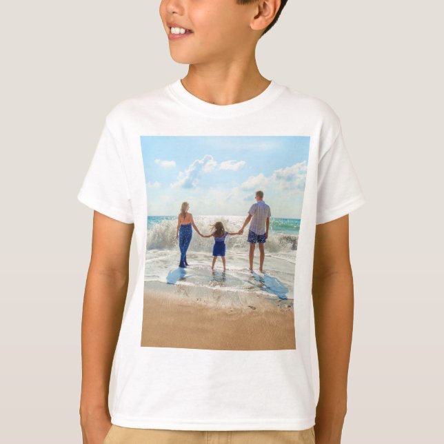 Personalizado Foto Niños Camiseta Tu Familia Fotos (Anverso)