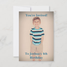 Personalizado Foto Niños Invitación al cumpleaños 