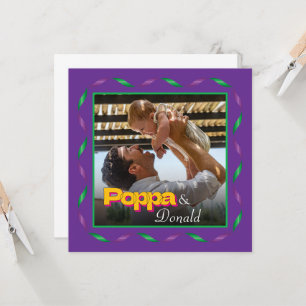Personalizado Foto Papá Hija Hijo Familia Keepsake