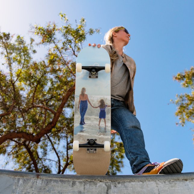 Personalizado foto Skateboard Tu regalo de fotos d (Exterior 1)