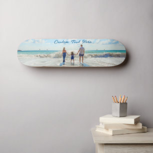 Personalizado foto Skateboard Tus fotos y texto