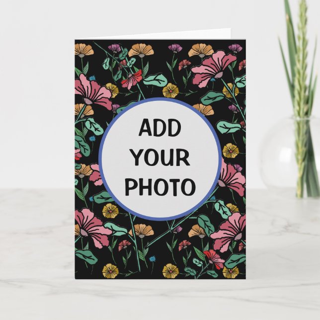 Personalizado Foto, tarjeta de cumpleaños, persona (Anverso)