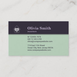 Personalizado Foto Tarjeta de visita Purple & Blue