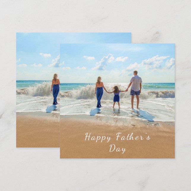 Personalizado Foto Tarjeta del Día del Padre Tu fo (Anverso / Reverso)