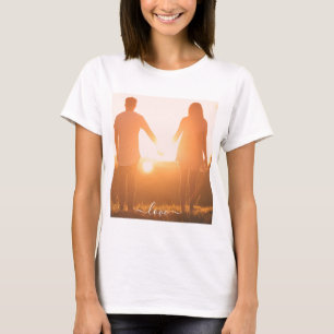 Personalizado Foto Texto Camiseta Amar Tu Regalo D