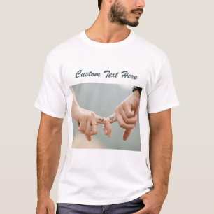 Personalizado Foto Texto de amor Camiseta tu regal