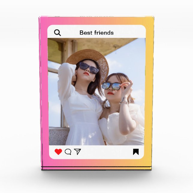 personalizado foto texto en instagram bloque deco (Anverso)