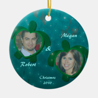 Personalizado Foto Tortuga Amor Ornamento de Navid