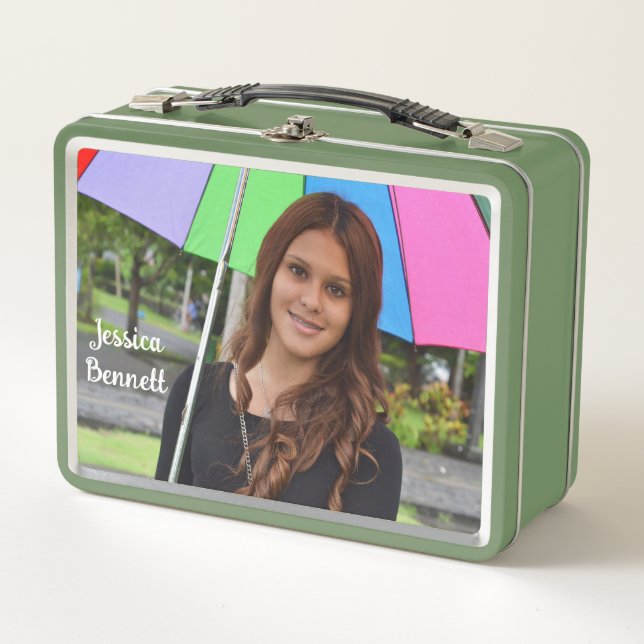 Personalizado Foto Verde Vegetales Patrón de fruta (Anverso)