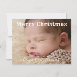 personalizado foto y nombre feliz Navidad del bebé