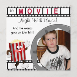 Personalizado Fotografía Noche de Cine Invitación