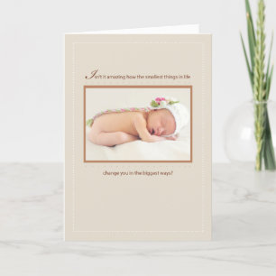 Personalizado fotográfico de anuncio de nacimiento