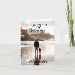 Personalizado fotográfico de la tarjeta de cumplea