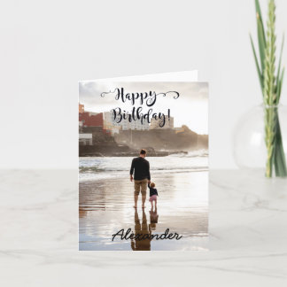 Personalizado fotográfico de la tarjeta de cumplea