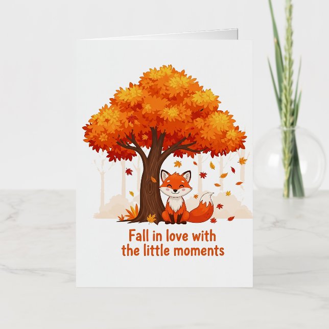 Personalizado Fox en otoño con Ilustracion de coti (Anverso)