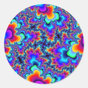 Personalizado Fractal Arcoiris Grandes Pegatinas R
