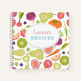Personalizado Frutas y Verduras Libro de recetas e