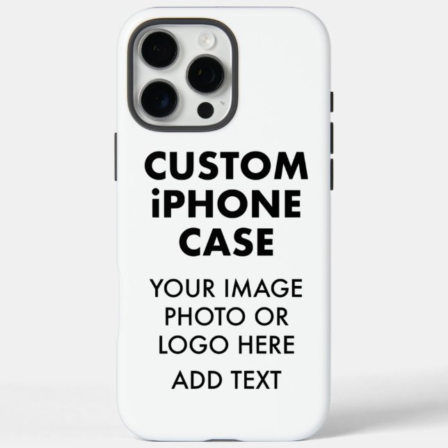 Personalizado FUNDA DURO para iPHONE 16 PRO MAX (Reverso)