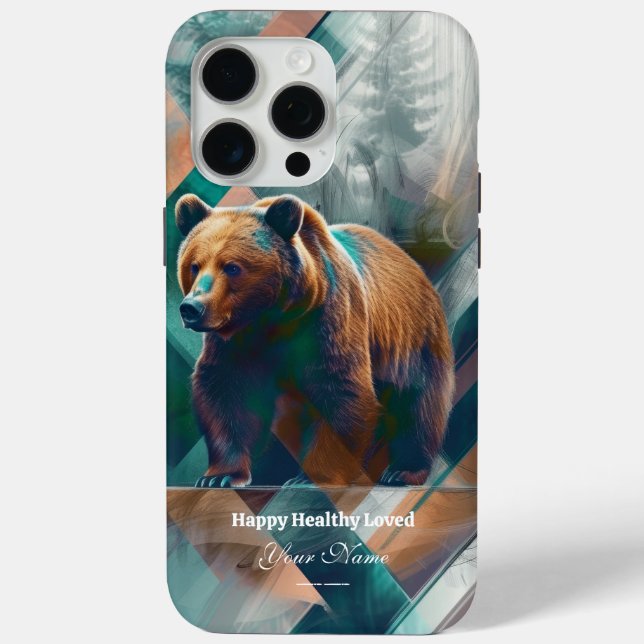 Personalizado : Funda Mystic Forest Bear iPhone 15 (Reverso )