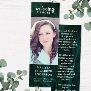 Personalizado funerario Marcador Esmeralda Verde