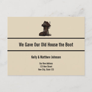 Personalizado Funny Boot House Moving Invitación