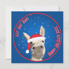 Personalizado Funny Donkey Santa Pun 2025