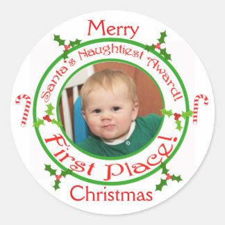 Personalizado Funny Merry Pegatinas de ornamentos 