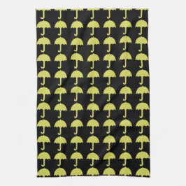 Personalizado Funny Yellow Umbrella Pattern Toalla