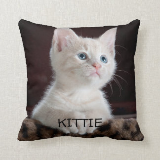 Personalizado gato foto almohada de lanzamiento pe