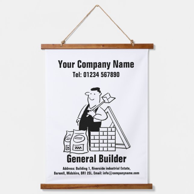 Personalizado General Builder Diseño Tapiz colgant (Anverso)