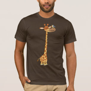 Personalizado Giraffe y camiseta de amigo
