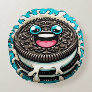 Personalizado Girar la almohada redonda de galleta
