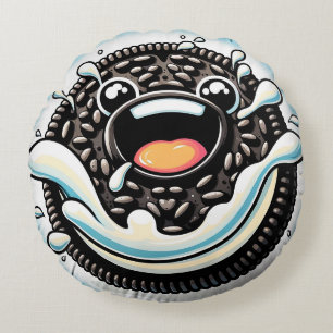 Personalizado Girar la almohada redonda de galleta