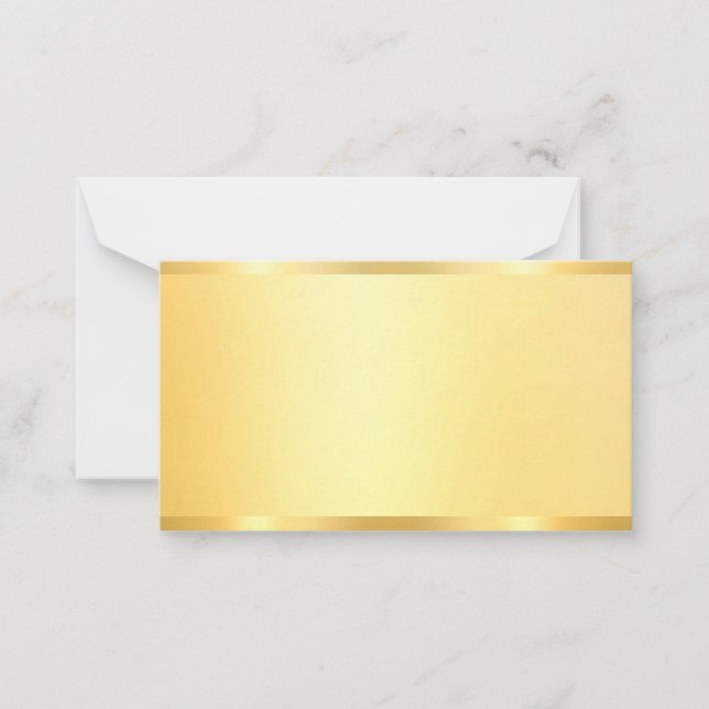 Personalizado Gold Look Blank Plantilla elegante m (Anverso)