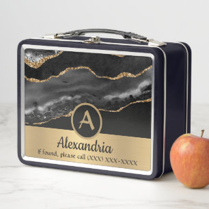 Personalizado Gold Monograma Nombre Moda de lujo