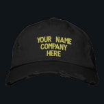 Personalizado Gorra de texto bordado tapar sus col<br><div class="desc">Elija fuentes y color - Diseñar sus propios sombreros de béisbol promocionales de negocios con bordado personalizado con texto Personalizado - Añadir su texto - Nombre - Compañía / Número / Carta / Eslogan - Etiquetado / o Sitio web , Teléfono , Correo electrónico , Mano de medios sociales ,...</div>