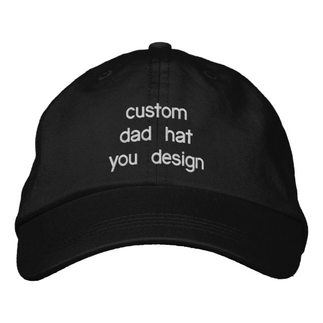 Personalizado Gorras de papá ajustables personaliz (Anverso)