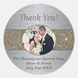 Personalizado Gracias A Los Pegatinas De Boda