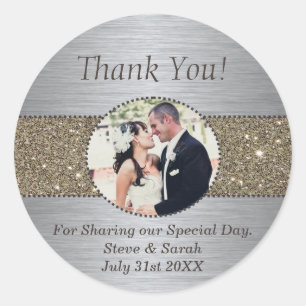 Personalizado Gracias A Los Pegatinas De Boda