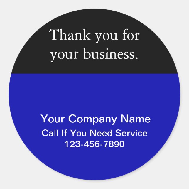 Personalizado Gracias Pegatinas (Anverso)